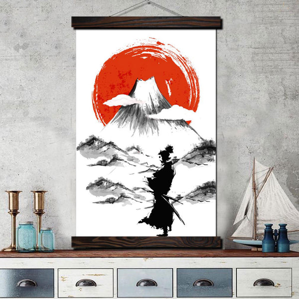 Samouraï et Mont Fuji