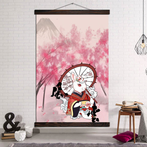 Lapine à l'Ombrelle et Sakura