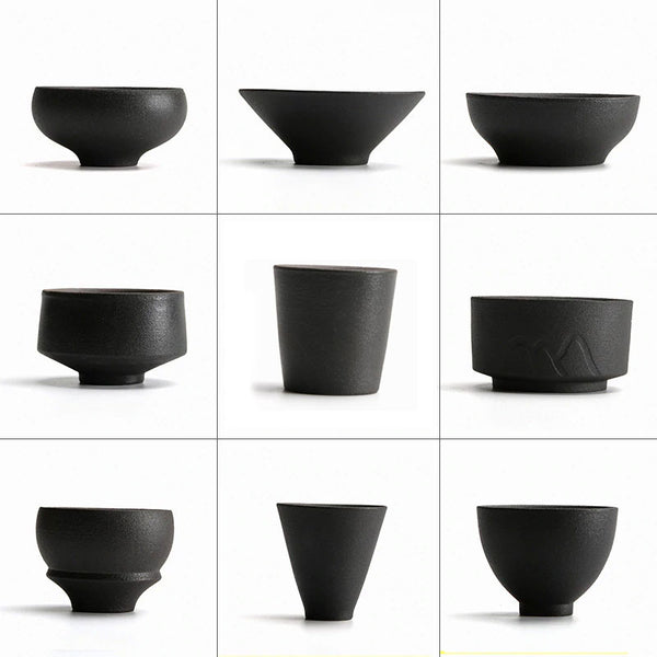 Tasse à Thé Design Noires