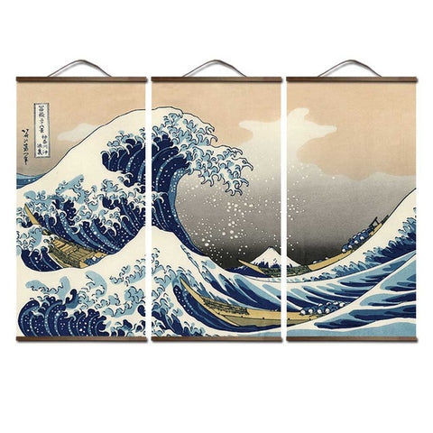 Hokusai - Mont Fuji - La Grande Vague de Kanagawa